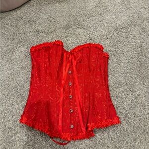 Amazon Red Corset Top